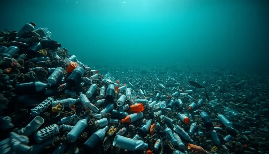 poluição por plásticos nos oceanos